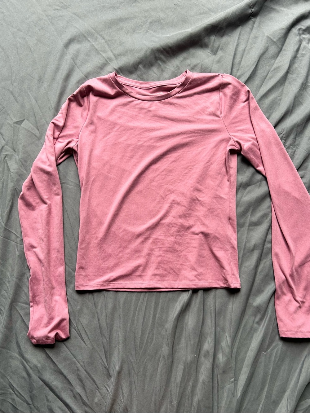 Hollister Long Sleeve Crewneck Top - Dusty Pink